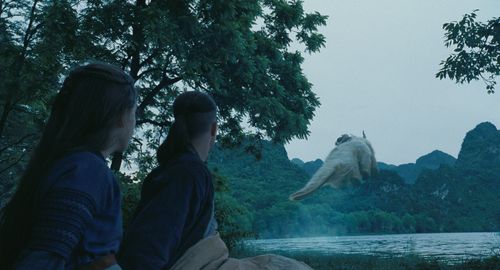 Dee Bradley Baker, Jackson Rathbone, and Nicola Peltz Beckham in The Last Airbender (2010)