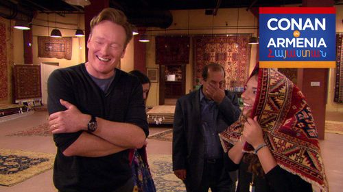 Conan O'Brien and Sona Movsesian in Conan (2010)