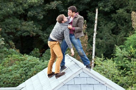 James Atherton and Danny Mac in Hollyoaks (1995)