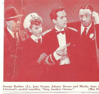 Mischa Auer, George Barbier, Johnny Downs, and Jane Frazee in Sing Another Chorus (1941)