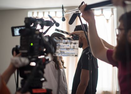 Still of Gráinne Good and Alan Hall onset for Another Day