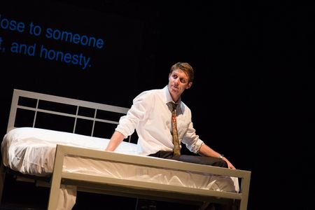 Richard Buck from the stage production of Ciphers at the Birmingham Old Rep Theatre. Director Kirstie Davis