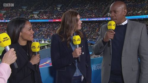 Hope Solo, Dion Dublin, and Alex Scott in BBC Sport: FIFA Women's World Cup 2019 (2019)