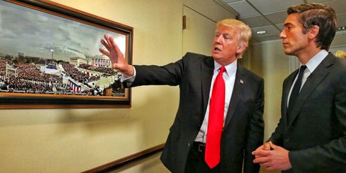 Donald Trump and David Muir