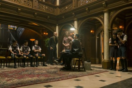 Colm Feore, Dante Albidone, Aidan Gallagher, Jordan Claire Robbins, Cameron Brodeur, Eden Cupid, Ethan Hwang, and Blake 