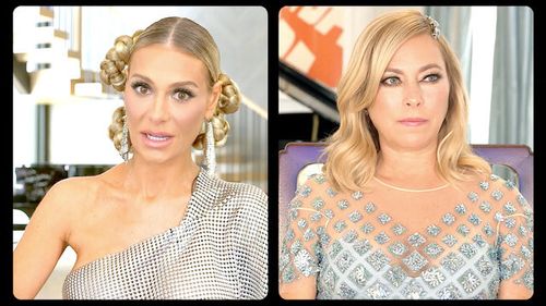 Sutton Stracke and Dorit Kemsley in The Real Housewives of Beverly Hills: Reunion Part 1 (2020)