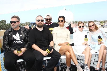 Anthony LaPaglia, Kevin Smith, Stephanie Sigman, David F. Sandberg, Talitha Eliana Bateman, and Lulu Wilson at an event 
