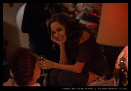 Loving the beautiful Jacqueline Fernandez between takes on set of Definition of Fear