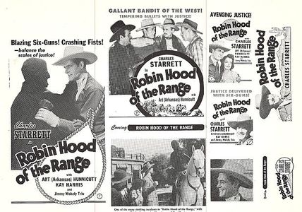 Kay Harris and Charles Starrett in Robin Hood of the Range (1943)