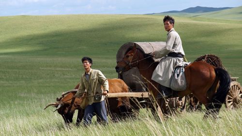 Shaofeng Feng and Shawn Dou in Wolf Totem (2015)