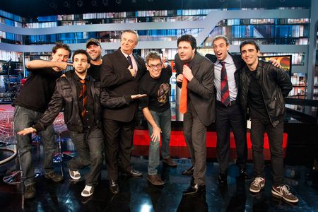 Marcelo Mansfield, Roger Moreira, Marcos Kleine, Danilo Gentili, Murilo Couto, Léo Lins, Bacalhau, and Mingau in Agora é