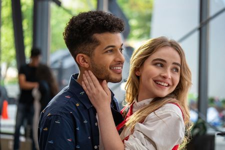 Jordan Fisher and Sabrina Carpenter in Work It (2020)