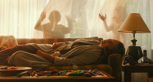Charlize Theron, Lia Frankland, and Asher Miles Fallica in Tully (2018)