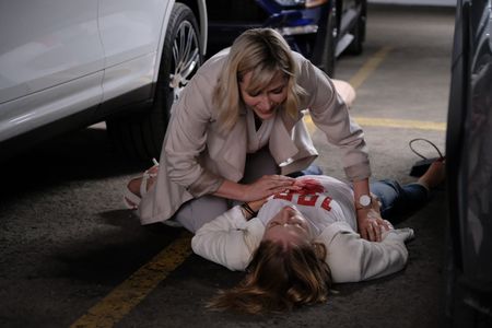 Georgina Haig and Erica Deutschman in The Radio Talk Show Killer (2019)