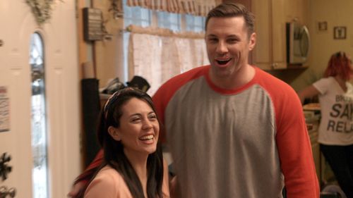 Christopher Stadulis and Satomi Hofmann in Burning Down (2015)