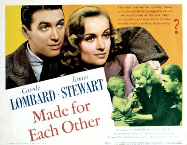 James Stewart, Carole Lombard, and Bonnie Belle Barber in Made for Each Other (1939)