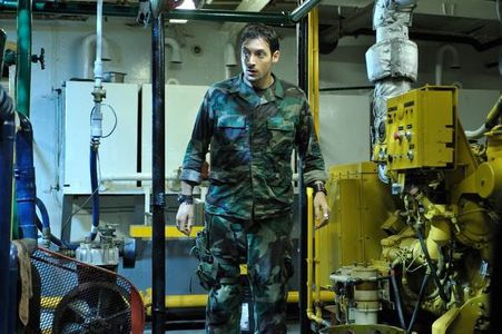 Stefano DiMatteo - shooting a scene during the making of George A. Romero's Survival of the Dead.