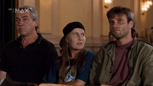 Jirí Krampol, Karla Triska, and Lukás Vaculík in Nudity for Sale (1993)