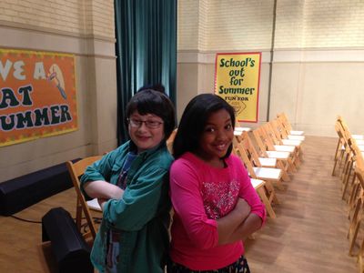 On the set of 