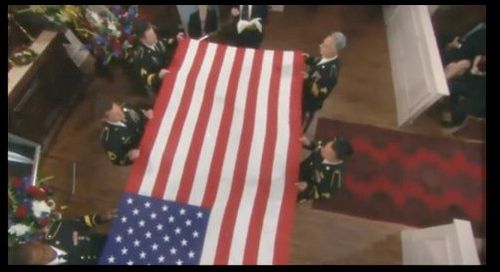 Young and the Restless 09/16/2010 Chance's Funeral scene (Honor guard)