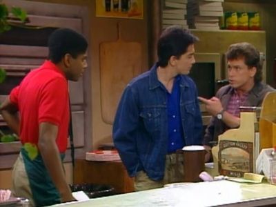 Scott Baio, Willie Aames, and Jeff Williams in Charles in Charge (1984)