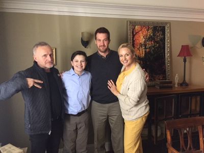 Dodge on Frequency set with director, Stefan Pleszczynski, and actors, Kenneth Mitchell & April Telek