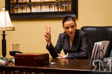 Tamzin playing a disturbed therapist in the short film Absent Bliss by Ayasylla Ghosn.