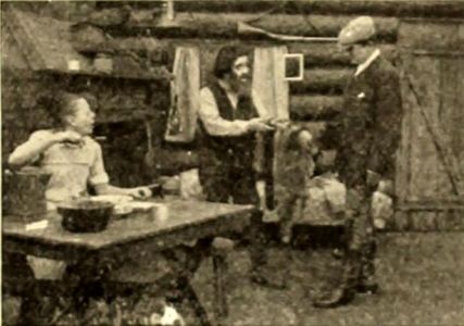 Rolinda Bainbridge, Robert Brower, and Edward O'Connor in The Trapper's Five Dollar Bill (1911)