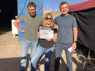 Alice Troughton with DP Christophe Nuyens and 1st Richard Harris on C4’s BAGHDAD CENTRAL
