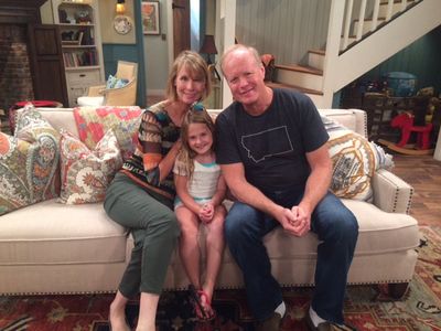 Loving her time on the set of Coach