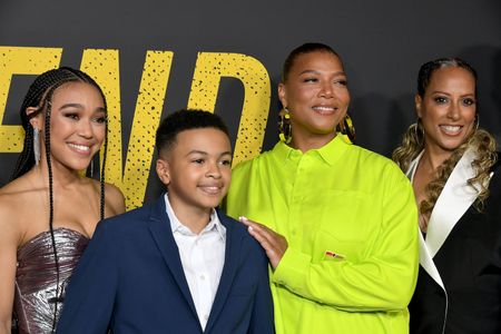 Mychala Lee with Queen Latifah, Millicent Shelton, and Shaun Dixon
