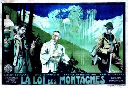 Erich von Stroheim, Francelia Billington, and Gibson Gowland in Blind Husbands (1919)