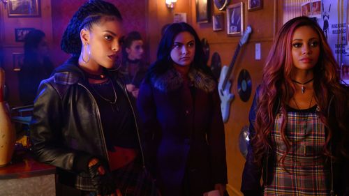 Vanessa Morgan, Bernadette Beck, and Camila Mendes in Riverdale (2017)
