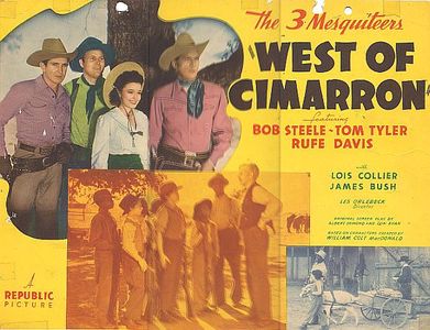 Sonny Bupp, Budd Buster, Rufe Davis, Cordell Hickman, Mickey Rentschler, Bob Steele, and Tom Tyler in West of Cimarron (