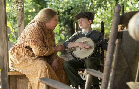 Kathleen Turner and Tyler Crumley in “These Old Bones,” an episode from “Dolly Parton's Heartstrings.