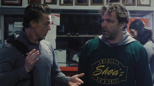 Brendan Sexton III and Brian Gilleece in Delay of Game (2023)