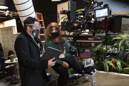 Diego Velasco directing on Diary of A Future President
