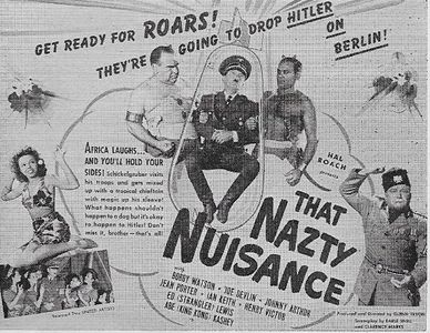 Joe Devlin, 'King Kong' Kashey, Ed Lewis, Jean Porter, and Bobby Watson in Nazty Nuisance (1943)