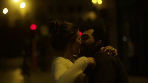 Alexia Depicker as Séverine and Nabil Mallat in Sonar (2014)