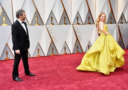 Leslie Mann and Judd Apatow at an event for The Oscars (2017)