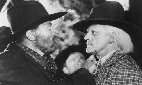 Christopher Lloyd and Tom Wilson in Back to the Future Part III (1990)