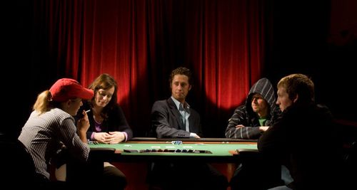 Katie Foster, Vince Eustace, Mat Wright, and Lindsay Goranson in The Blinds (2011)
