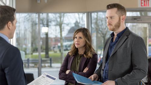 Kellie Martin and Giacomo Baessato in Hailey Dean Mystery: Hailey Dean Mystery: Deadly Estate (2017)