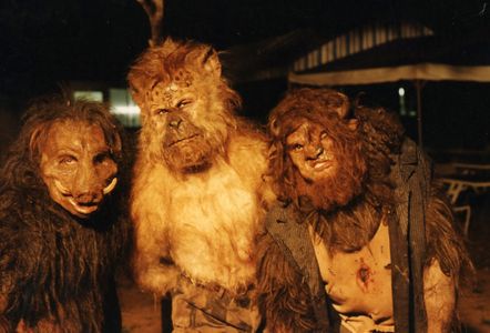 David Hudson, Daniel Rigney, and Neil Young in Lost Soul: The Doomed Journey of Richard Stanley's Island of Dr. Moreau (