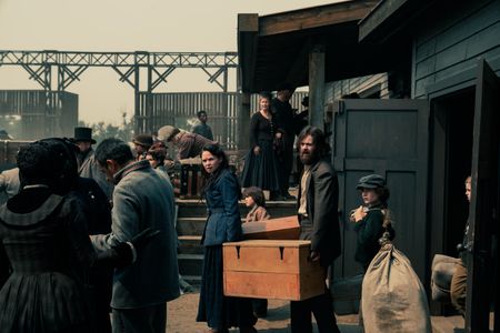 Jonah Collier, Sam O'Connor, Max Girard, Leif Nystrom, Eileen O'Higgins, Patrick McCarty, and Joey Batey in Billy the Ki