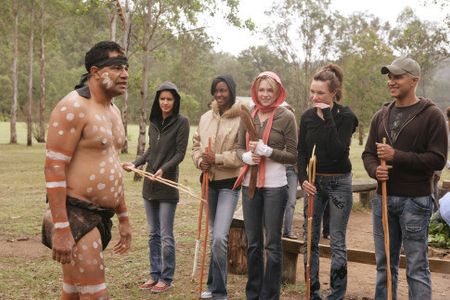 Jay Manuel, Jaslene Gonzalez, Dionne Alexander, Natalie Gal, and Renee DeWitt in America's Next Top Model (2003)