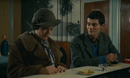 Delphine Seyrig and Jean-Baptiste Thiérrée in Muriel (1963)