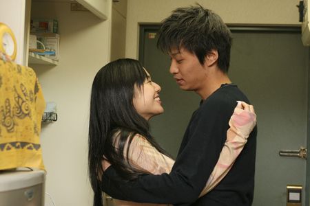 Takashi Oda, Sora Aoi, and Hiroto Katô in Kikareta onna no mirareta yoru (2006)