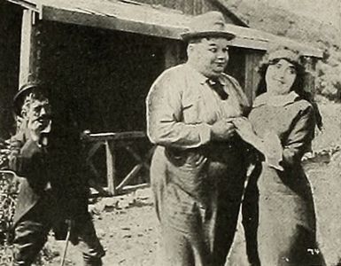 Roscoe 'Fatty' Arbuckle, Mabel Normand, and Mack Sennett in For the Love of Mabel (1913)