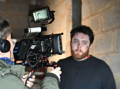 On set of 